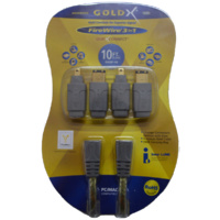 GoldX GXQF10 10FT FIREWIRE 3 IN 1 CABLE