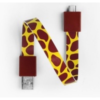 Mohzy USB to Micro USB Loop Cable in Giraffe Pattern