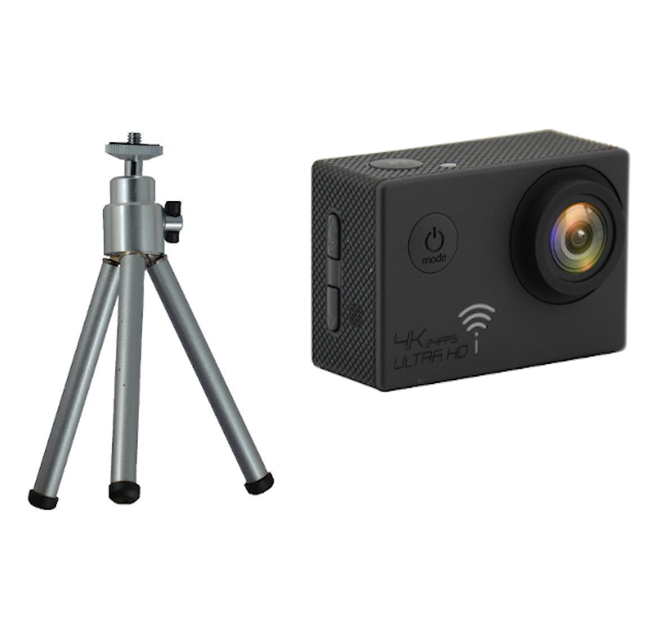 4K cam Action Camera PC Camera with Mini Tripod