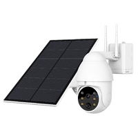 GERBER PTZ WiFi White Security Camera Solar