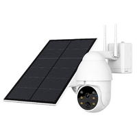 GERBER WiFi White PTZ Solar Security Camera