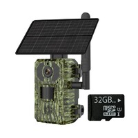 GERBER Trail Camera 4G APP / Cloud Based With Solar Panel and 32GB MicroSD