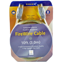 GoldX GX1394AA-10 10FT 6 PIN M TO 6 PIN M