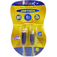 GoldX Hi Speed 6ft M to M USB 2.0