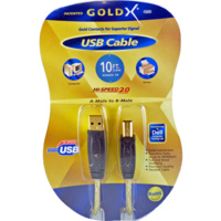 GoldX Hi Speed 10ft M to M USB 2.0