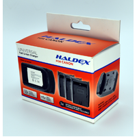 Haldex Charger For Canon Kit with LP-E6, LP-E8 and LP-E17 inc Car Adaptor AND A/C Adaptor