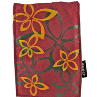 Haldex LM100BY Burgundy Nylon Camera Pouch with Graphic Design