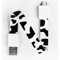 Mohzy USB to Micro USB Loop Cable in Cow Pattern