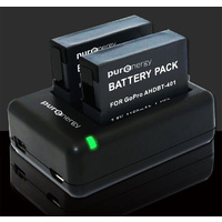 PurEnergy GoPro Hero4 Dual Charger with Battery 