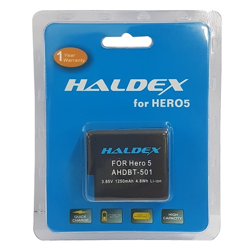 Haldex replacement GoPro Hero5 Battery AHDBT-501