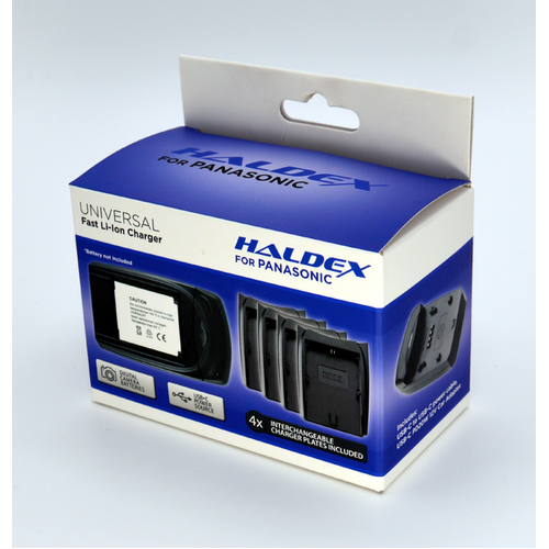 Haldex Charger For Panasonic Kit with BLC12, BLF19, BLJ31 and BLK22 inc Car Adaptor AND A/C Adaptor