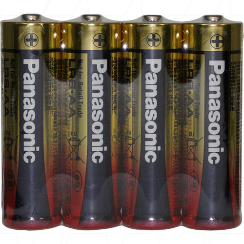 Panasonic AA Alkaline Shrink of 4
