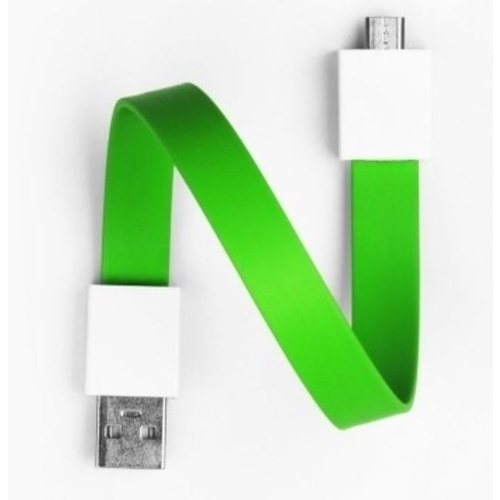 Mohzy USB to Micro USB Loop Cable in Fresh Lime