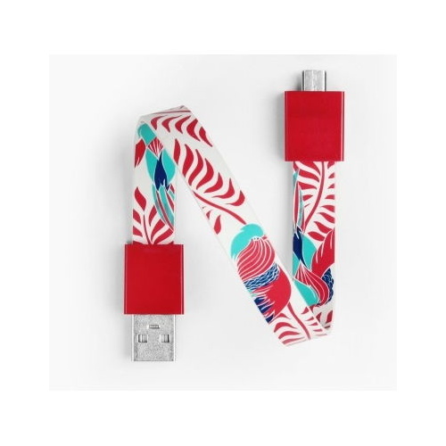 Mohzy USB to Micro USB Loop Cable in Red Bird