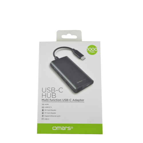 Omars USB - C Hub 8 in 1 Multi- Function Adapter 
