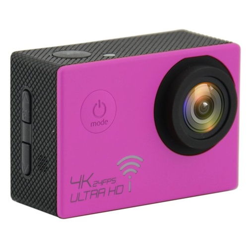 4K WIFI Action Camera Pink @24FPS GoPro Accessories Compatible
