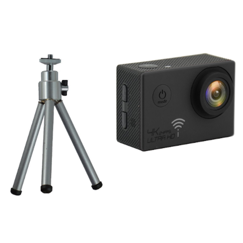 HD Webcam PC Camera  / 4K Action Camera with Mini Tripod [Colour: Black]
