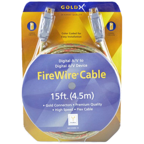 GoldX GX1394BB-15 15FTFIREWIRE 4 PIN M TO 4 PIN M