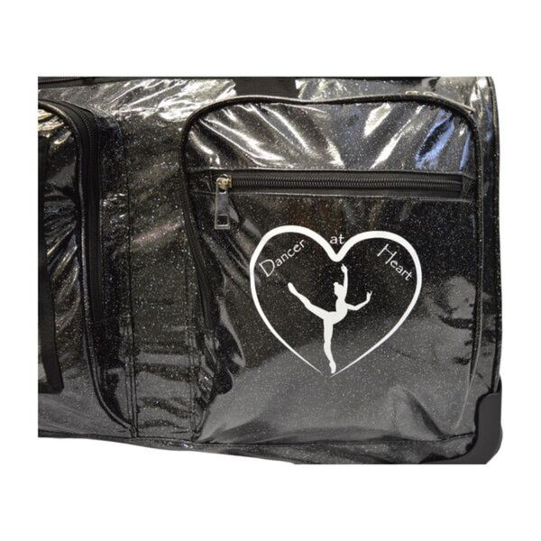 Dancer@Heart 28" Duffel Bag Glitter Black Night Sky with Rack 4