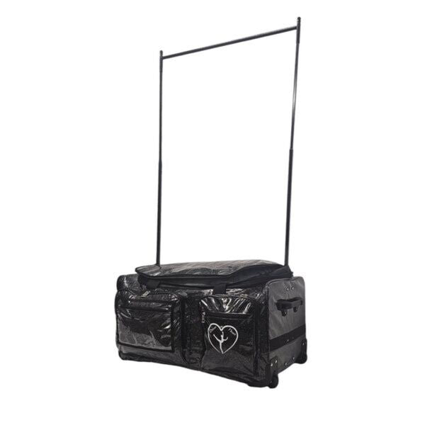 Dancer@Heart 28" Duffel Bag Glitter Black Night Sky with Rack 1