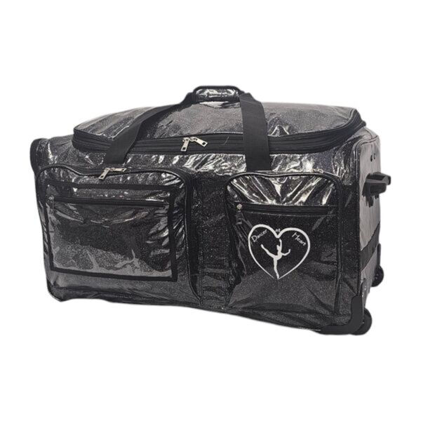 Dancer@Heart 28" Duffel Bag Glitter Black Night Sky with Rack 3