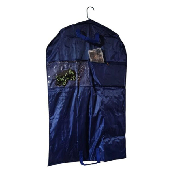 Dancer@Heart Performance Garment Bag in Royal Blue with 5 Extra Pockets, Pack of 3 4