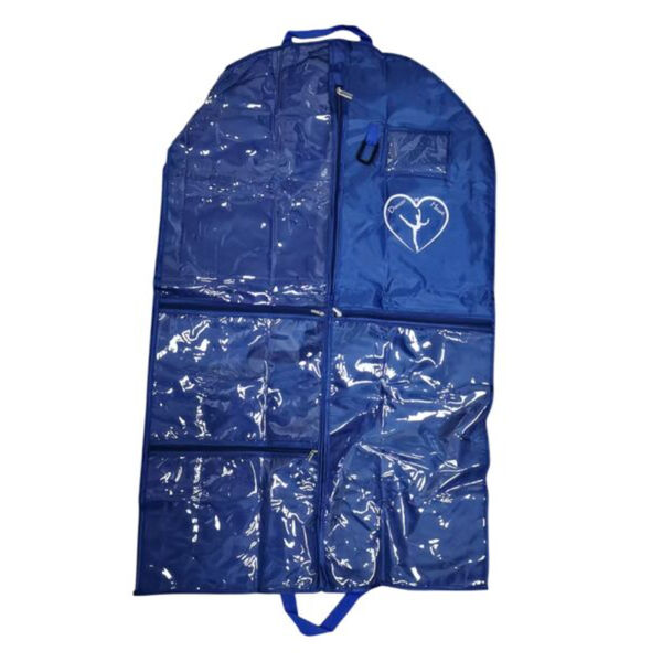 Dancer@Heart Performance Garment Bag in Royal Blue with 5 Extra Pockets, Pack of 3 2