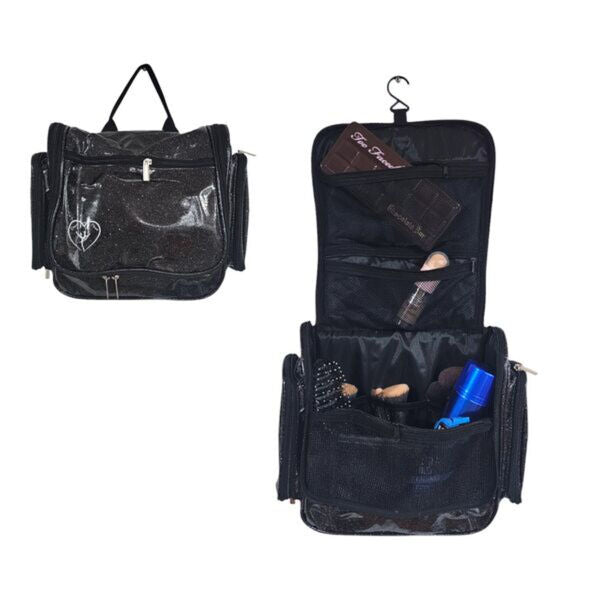 Dancer@Heart Hanging Make-Up Case – Glitter Black Night Sky 1