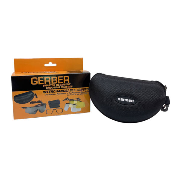 GERBER Shatter Resistant Shooting Glasses – 4-Lens Interchangeable Set  3
