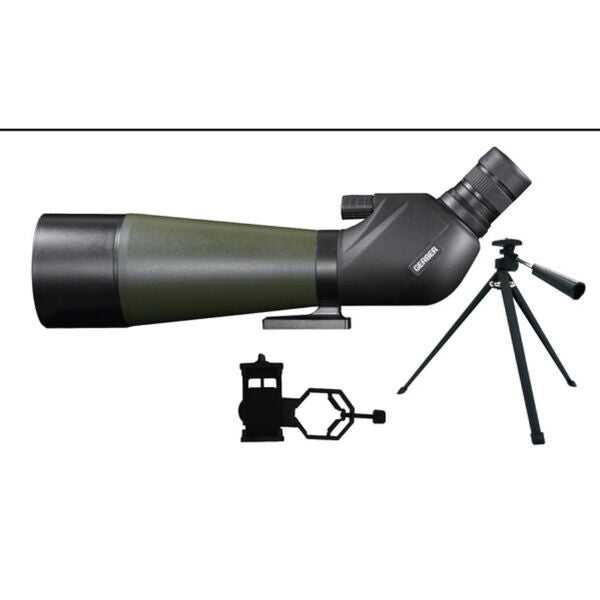 GERBER-Spotting-Scope-Ultra-HD-20-60x80mm-Waterproof-IPX7-with-Phone-Adapter-&-Tripod-23