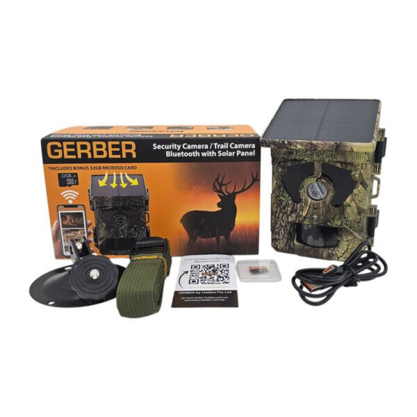 GERBER Trail Camera Blue-Tooth Solar WiFi-Direct 1