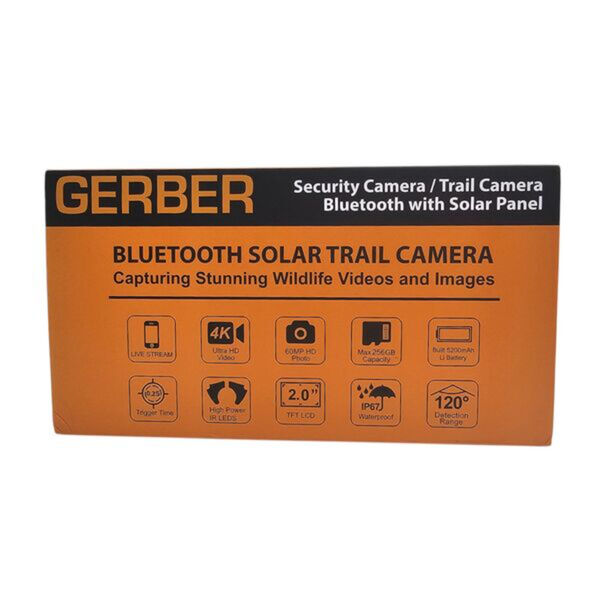 GERBER Trail Camera Blue-Tooth Solar WiFi-Direct 4