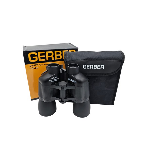 Gerber Swift 10x50 Fixed Focus Binoculars - Inclusions