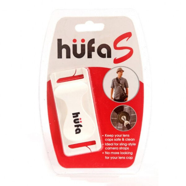 Huffa 'S' lens cap clip White 1