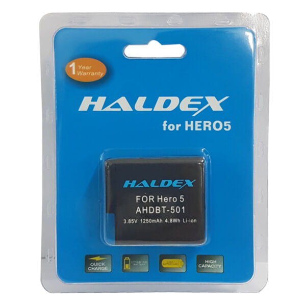 Haldex replacement GoPro Hero5 Battery AHDBT-501 1