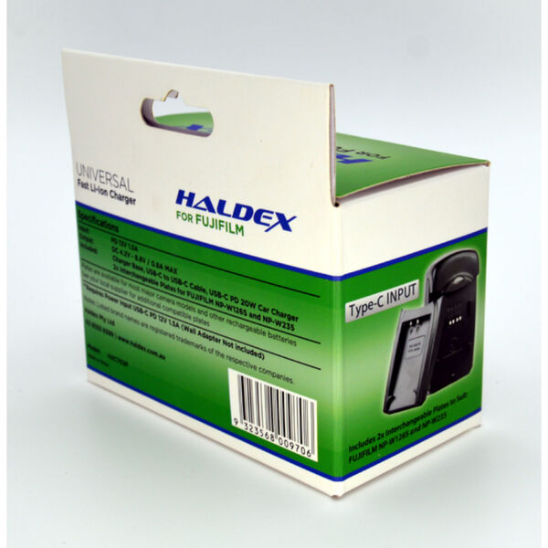 Haldex 700 Series USB-C PD For Fuji Kit with NP-W126S and NP-W235 inc Car Adaptor AND A/C Adaptor 2