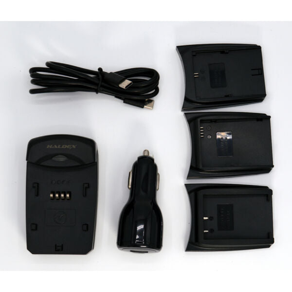 Haldex 700 Series USB-C PD For Canon Kit with LP-E6, LP-E8 and LP-E17 inc Car Adaptor AND A/C Adaptor 3