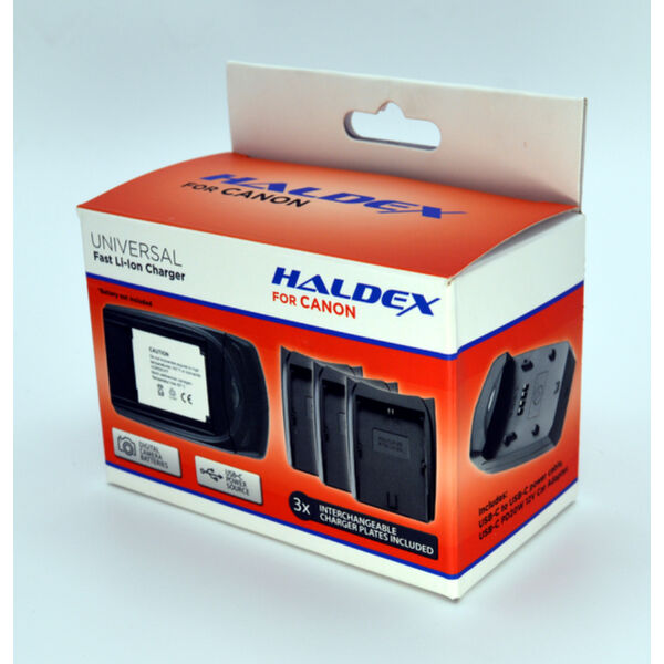 Haldex 700 Series USB-C PD For Canon Kit with LP-E6, LP-E8 and LP-E17 inc Car Adaptor AND A/C Adaptor 1
