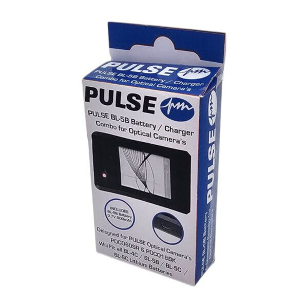 PULSE BL-5B Battery and Charge Kit for Optical Camera's 3