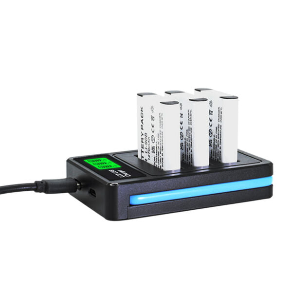 PULSE For Ricoh DB-110 / Li-90B Triple Charger Kit with 2x Batteries 3