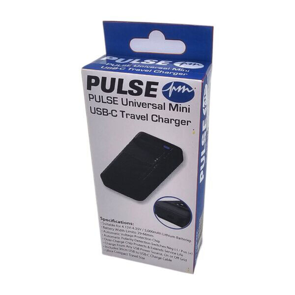 PULSE Universal USB-C Mini Travel Charger 2