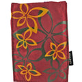 Haldex LM100BY Burgundy Nylon Camera Pouch with Graphic Design 1