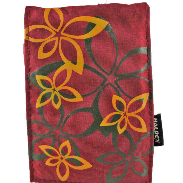Haldex LM100BY Burgundy Nylon Camera Pouch with Graphic Design 1