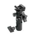 Fancier SA35RD Metal Light Stand Bracket Mount Adapter - Swivel Tilt Flash Holder 1/4" 3/8" 1