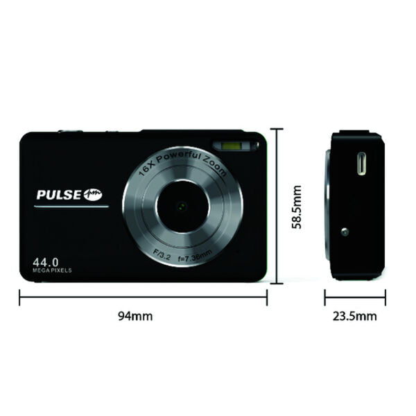 PULSE 44.0 MP 16x Digital Zoom Camera Blue BONUS 32GB MICROSD 3