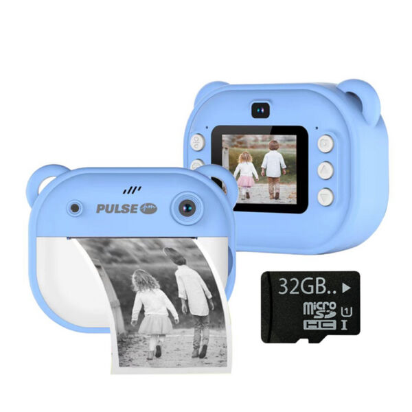 PULSE Instant Thermal Print Digital Camera Blue 1