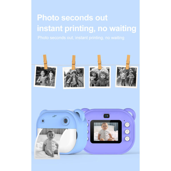 PULSE Instant Thermal Print Digital Camera Pink 4