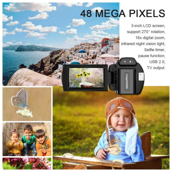 PULSE 4K Digital Video Camera WiFi, IR, Touch Screen 5