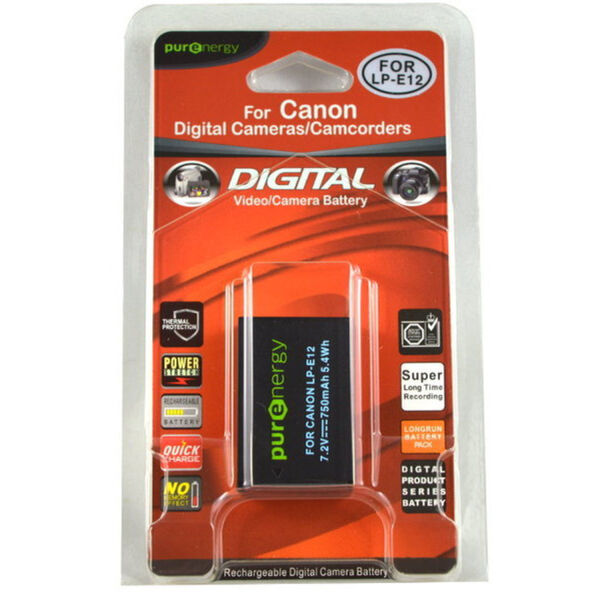 PurEnergy Canon LP-E12 Replacement Battery  1