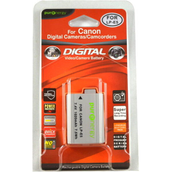 PurEnergy Canon LP-E5 Replacement Battery  1
